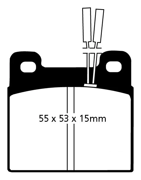 EBC Blackstuff Bremsbeläge Hinterachse DP508 ohne R90 für Alfa Romeo Giulietta 2.0 (96kw/ 131PS) Baujahr: 06/80-04/85 mit...
