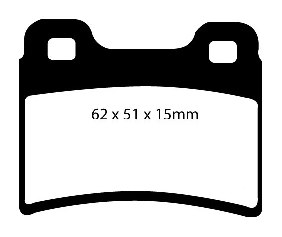 EBC Blackstuff Bremsbeläge Hinterachse DP953 mit R90 für Ford Orion 3 1.8i 16V (77kw/ 105PS) Baujahr: 02/92-12/93 mit HSN...