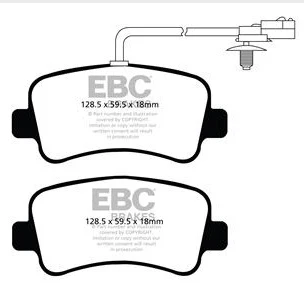 EBC Blackstuff Bremsbeläge Hinterachse DPX2084 mit R90 für Opel Movano B 2.3 CDTI FWD (FV) (100kw/ 136PS) Baujahr: 05/14-...