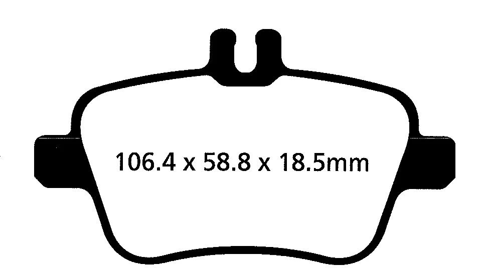 EBC Blackstuff Bremsbeläge Hinterachse DPX2157 mit R90 für Mercedes-Benz -Klasse 220 CDI 4-matic (176.005) (125kw/ 170PS)...