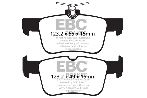 EBC Blackstuff Bremsbeläge Hinterachse DPX2160 mit R90 für Ford Mondeo V Stufenheck 2.0 Hybrid (130kw/ 177PS) Baujahr: 09/...