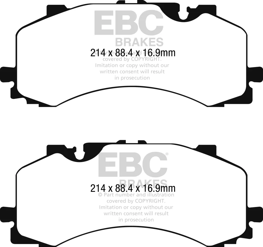 EBC Blackstuff Bremsbeläge Hinterachse DPX2297 mit R90 für Mercedes-Benz CLS-Klasse E 200 4-matic (213.043) (135kw/ 184PS)...