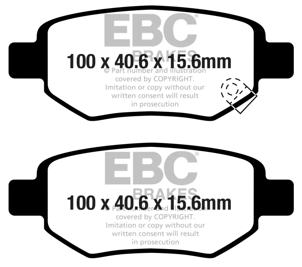EBC Blackstuff Bremsbeläge Hinterachse DPX2438 mit R90 für Skoda Octavia IV 2.0 TSI RS (180kw/ 245PS) Baujahr: 03/20- mit...