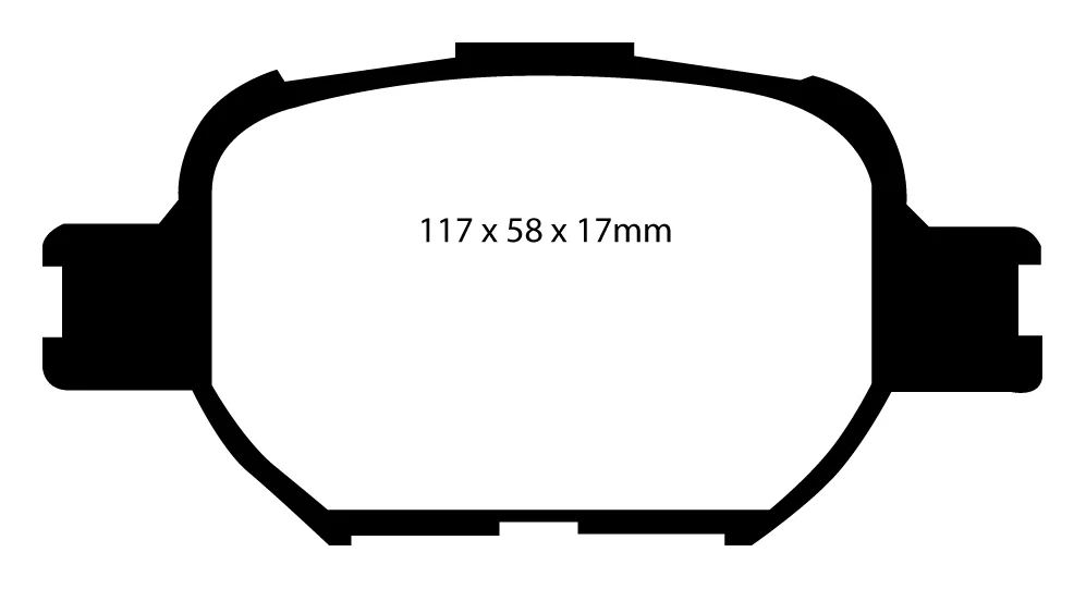 EBC Blackstuff Bremsbeläge Vorderachse DP1325 mit R90 für Toyota Corolla Verso 1 2.0 D-4D (66kw/ 90PS) Baujahr: 01/02-05/0...