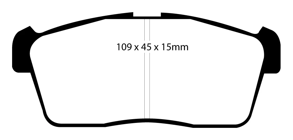 EBC Blackstuff Bremsbeläge Vorderachse DP1344 mit R90 für Daihatsu Sirion 2 45352 (64kw/ 87PS) Baujahr: 01/05- mit HSN TSN...