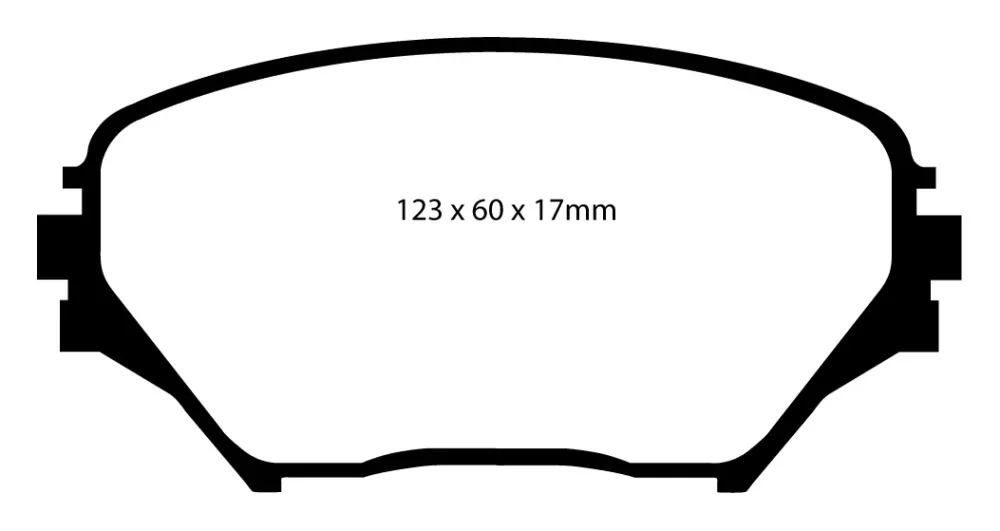 EBC Blackstuff Bremsbeläge Vorderachse DP1402 mit R90 für Toyota RAV 4 (2) 1.8 VVTi (92kw/ 125PS) Baujahr: 02/01-11/05 mit...