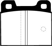 EBC Blackstuff Bremsbeläge Vorderachse DP193 ohne R90 für Alfa Romeo Alfasud Sprint 45352 (55kw/ 76PS) Baujahr: 09/76-12/8...
