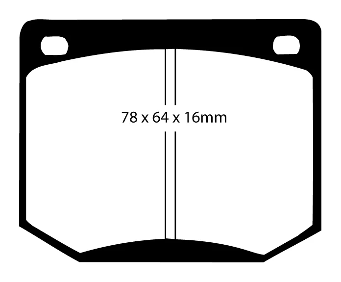 EBC Blackstuff Bremsbeläge Vorderachse DP216 ohne R90 für Saab 900 (1) 2.0 Turbo-16 S (129kw/ 175PS) Baujahr: 11/86-06/94...