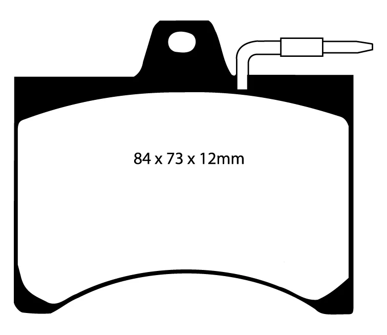 EBC Blackstuff Bremsbeläge Vorderachse DP349 ohne R90 für Citroën Visa 11 RE (37kw/ 50PS) Baujahr: 03/83-10/88 EBC Bremsen24