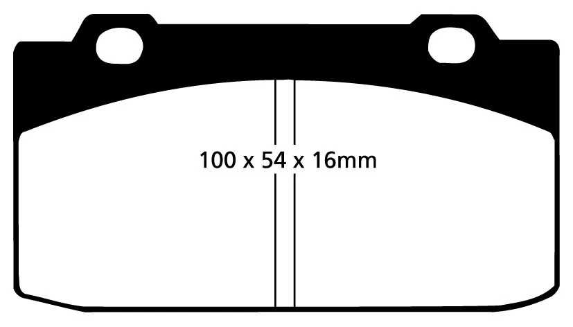 EBC Blackstuff Bremsbeläge Vorderachse DP506 ohne R90 für Alfa Romeo 33 45413 (66kw/ 90PS) Baujahr: 06/83-12/86 mit HSN TS...