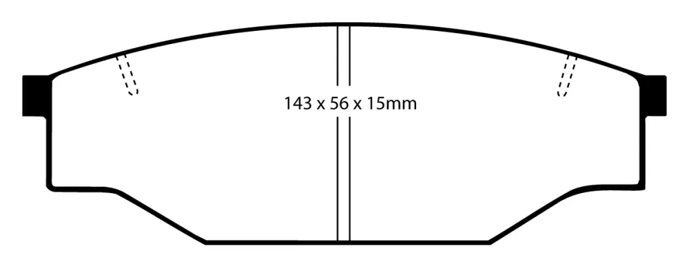 EBC Blackstuff Bremsbeläge Vorderachse DP539 ohne R90 für Toyota Hilux 2.4 D (58kw/ 79PS) Baujahr: 03/95-07/05 mit HSN TSN...
