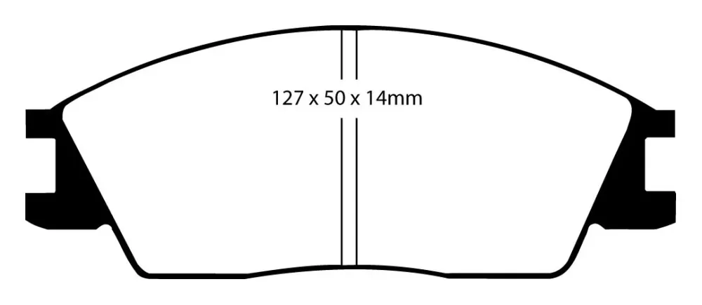 EBC Blackstuff Bremsbeläge Vorderachse DP556 ohne R90 für Honda Accord 2 1.6 EX (65kw/ 88PS) Baujahr: 09/83-10/85 mit HSN...