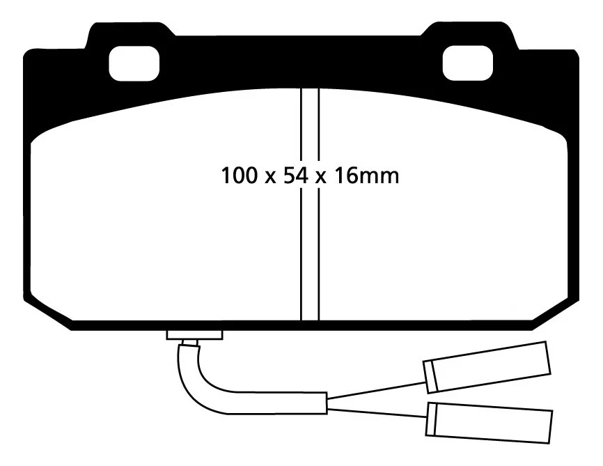 EBC Blackstuff Bremsbeläge Vorderachse DP625 ohne R90 für Alfa Romeo 33 45413 (77kw/ 105PS) Baujahr: 12/86-12/89 mit HSN T...