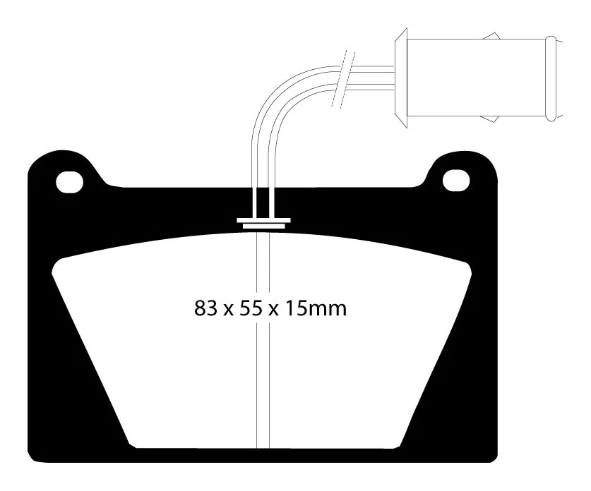 EBC Blackstuff Bremsbeläge Vorderachse DP627 mit R90 für MG METRO 1300 (54kw/ 73PS) Baujahr: 05/82-09/90 EBC Bremsen24