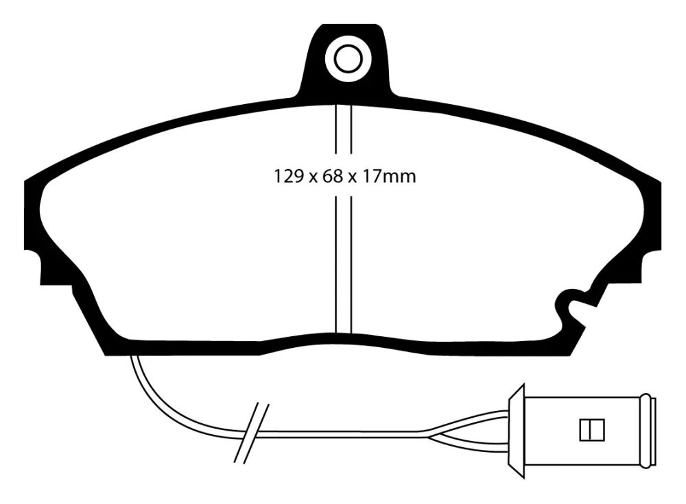 EBC Blackstuff Bremsbeläge Vorderachse DP643 mit R90 für Rover 800 820 2.0i,Si (103kw/ 140PS) Baujahr: 10/88-12/91 mit HSN...