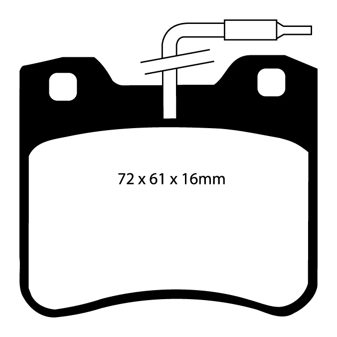 EBC Blackstuff Bremsbeläge Vorderachse DP656 mit R90 für Citroën Saxo 1.1 X,SX (44kw/ 60PS) Baujahr: 05/96-09/03 mit HSN T...