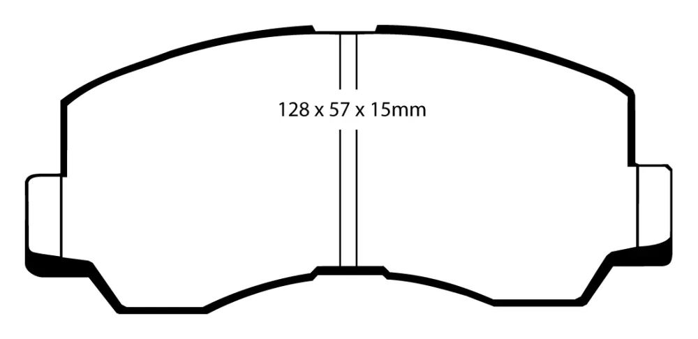 EBC Blackstuff Bremsbeläge Vorderachse DP667 ohne R90 für Mitsubishi L 300 (1) 45444 (51kw/ 70PS) Baujahr: 11/84-02/87 mit...