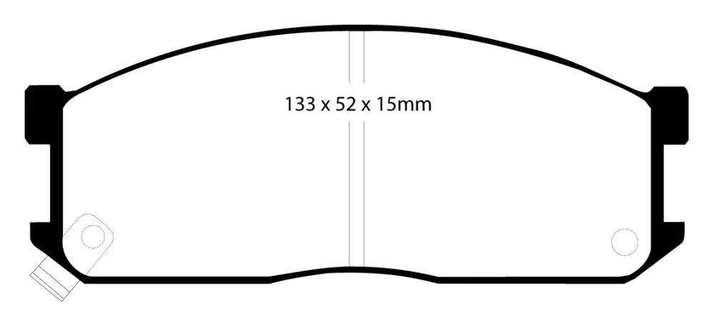 EBC Blackstuff Bremsbeläge Vorderachse DP683 ohne R90 für Mazda E 2000, 2200 2.0 (60kw/ 82PS) Baujahr: 03/91-05/94 mit HSN...
