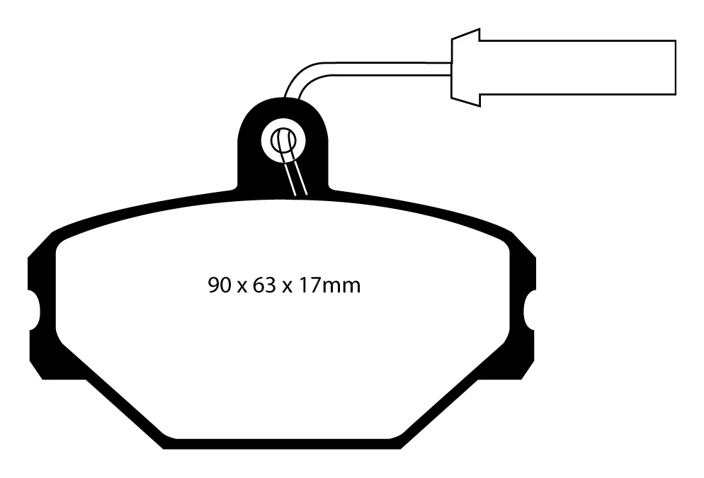 EBC Blackstuff Bremsbeläge Vorderachse DP718 mit R90 für Zastava Yugo Florida 45444 (62kw/ 84PS) Baujahr: 08/89-06/95 EBC...