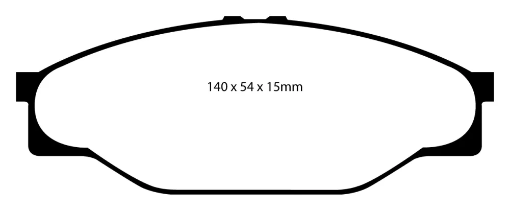 EBC Blackstuff Bremsbeläge Vorderachse DP787 ohne R90 für Toyota Hiace 3 Wagon 2.4 D (55kw/ 75PS) Baujahr: 08/89-08/95 mit...