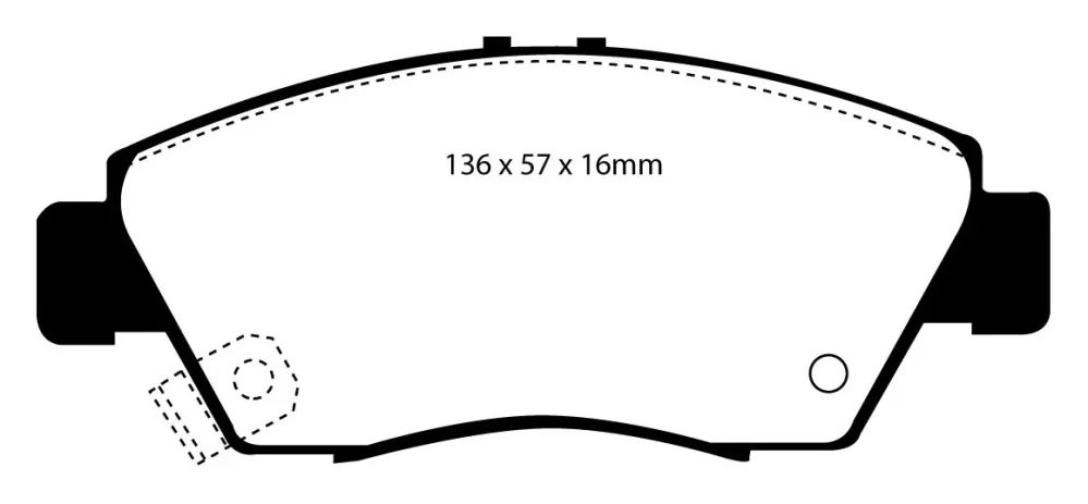 EBC Blackstuff Bremsbeläge Vorderachse DP891 mit R90 für Honda Fit (USA) 45413 Baujahr: 07- EBC Bremsen24