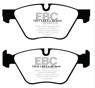 EBC Blackstuff Bremsbeläge Vorderachse DPX2088 mit R90 für BMW 5 520 d xDrive (100kw/ 136PS) Baujahr: 02/13-07/14 EBC Brem...