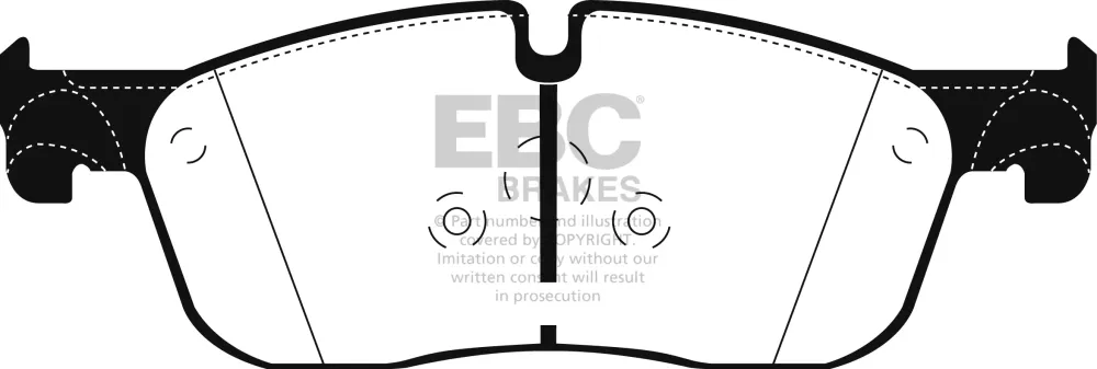 EBC Blackstuff Bremsbeläge Vorderachse DPX2255 mit R90 für Land Rover Range Rover Evoque 2.0 4x4 (213kw/ 290PS) Baujahr: 0...