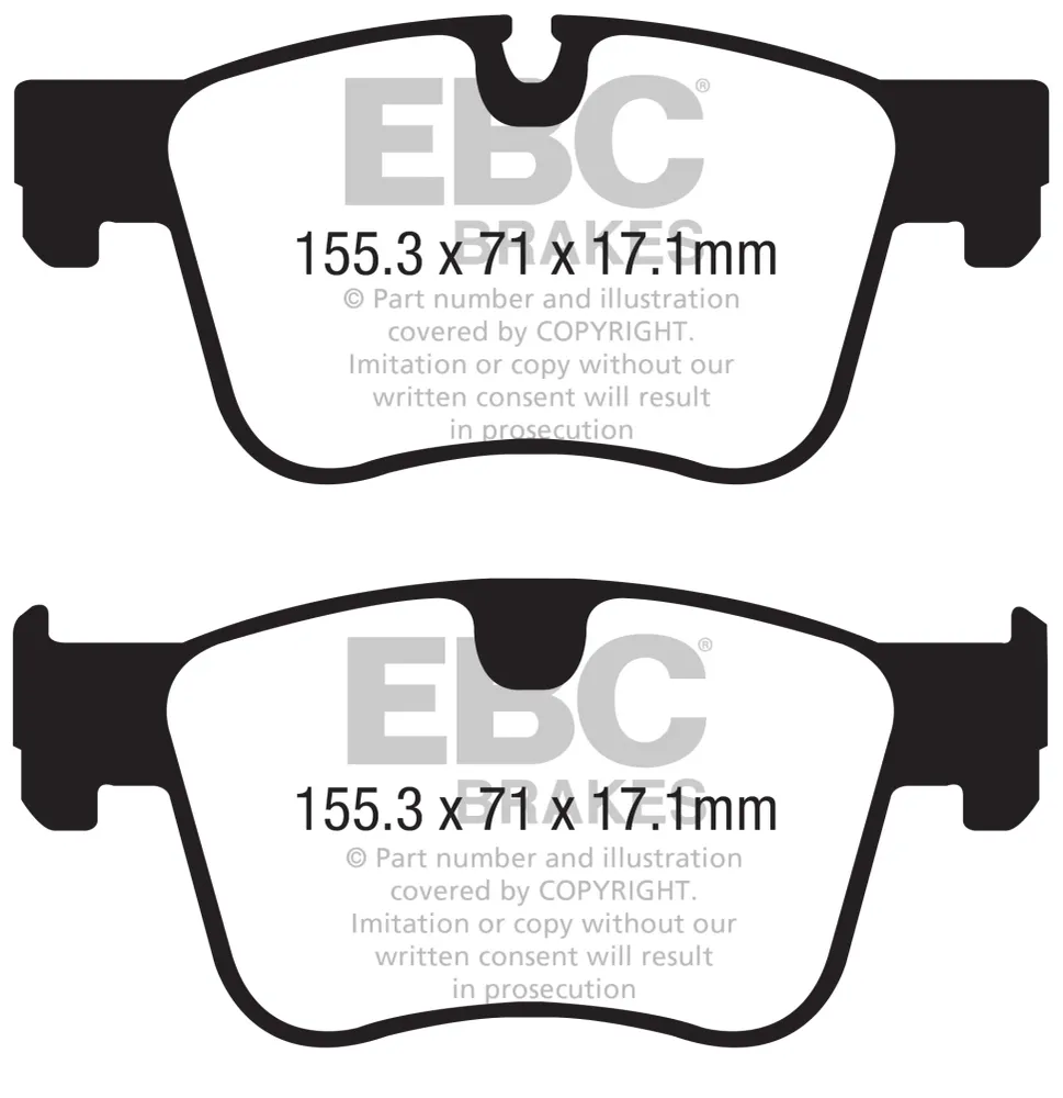 EBC Blackstuff Bremsbeläge Vorderachse DPX2395 ohne R90 für Mercedes-Benz B-KLASSE Sports Tourer B 220 d (247.014) (140kw/...