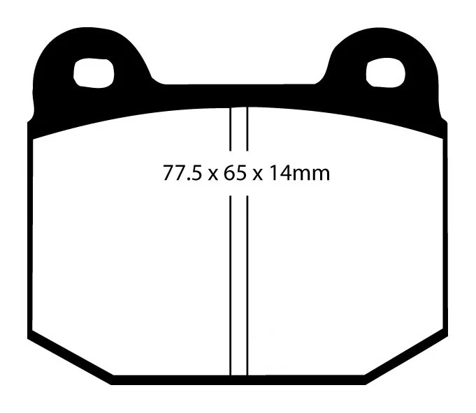 EBC Blackstuff Bremsbeläge Vorderachse und Hinterachse DP197/2 mit R90 für Lotus Elise 1 45505 (118kw/ 160PS) Baujahr: 11/...