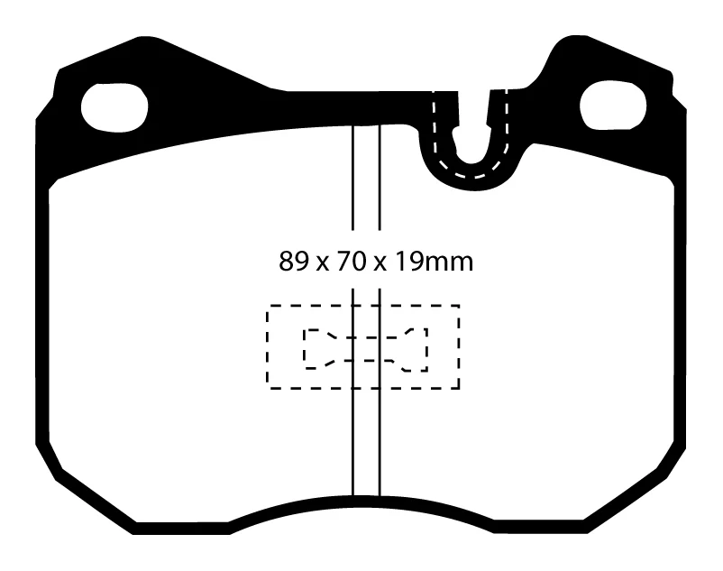EBC Blackstuff Bremsbeläge Vorderachse und Hinterachse DP345 mit R90 für Porsche 928 45386 (177kw/ 241PS) Baujahr: 09/77-0...