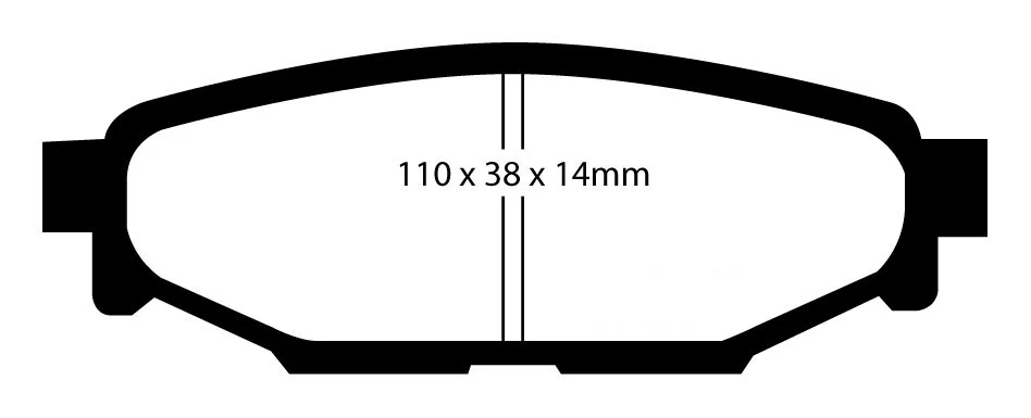 EBC Bluestuff NDX Bremsbeläge Hinterachse DP51584NDX ohne R90 für Subaru Legacy 4 2.0 (121kw/ 165PS) Baujahr: 06/05- mit H...