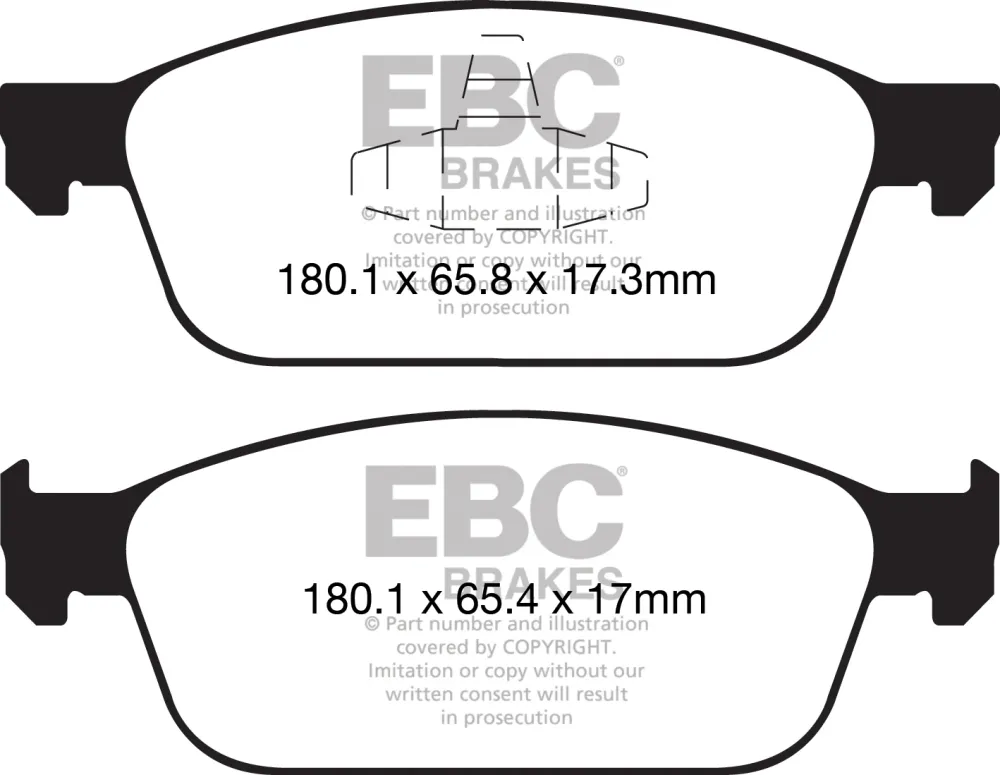 EBC Bluestuff NDX Bremsbeläge Hinterachse DP52415NDX mit R90 für BMW 3 320 d Mild-Hybrid (140kw/ 190PS) Baujahr: 03/20- mi...