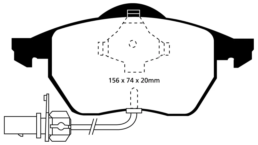 EBC Bluestuff NDX Bremsbeläge Vorderachse DP51114NDX mit R90 für Seat Alhambra 1.9 TDI (85kw/ 115PS) Baujahr: 06/00-03/10...