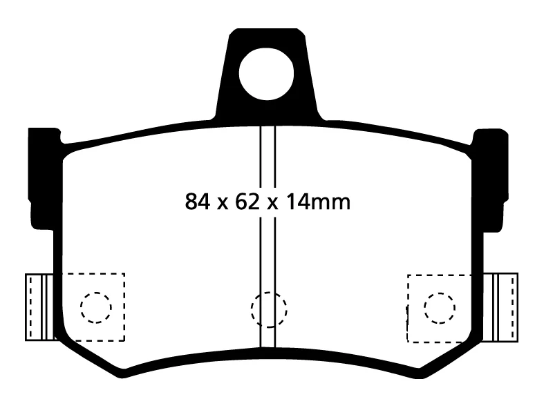 EBC Greenstuff 2000 Bremsbeläge Hinterachse DP2662/2 ohne R90 für Rover 800 820 2.0i,Si (103kw/ 140PS) Baujahr: 10/88-12/9...