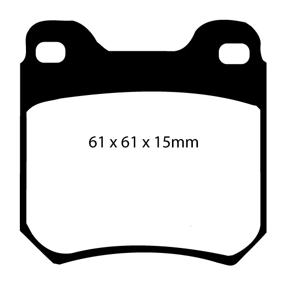 EBC Greenstuff 2000 Bremsbeläge Hinterachse DP2675 mit R90 für Vauxhall Carlton 2.0 i (73kw/ 99PS) Baujahr: 09/90-03/94 EB...