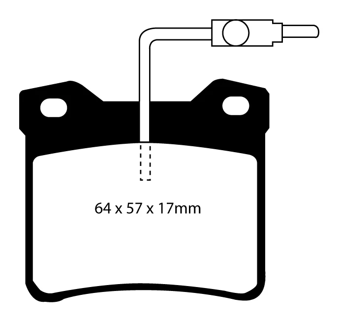EBC Greenstuff 2000 Bremsbeläge Hinterachse DP2816 mit R90 für Peugeot 605 2.1 TD 12V (80kw/ 109PS) Baujahr: 08/94-09/99 m...