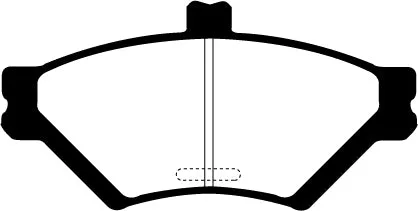 EBC Greenstuff 2000 Bremsbeläge Vorderachse DP21169 ohne R90 für Ford (USA) Crown Victoria 4.6 (ABS) (Steel pistons) Bauja...
