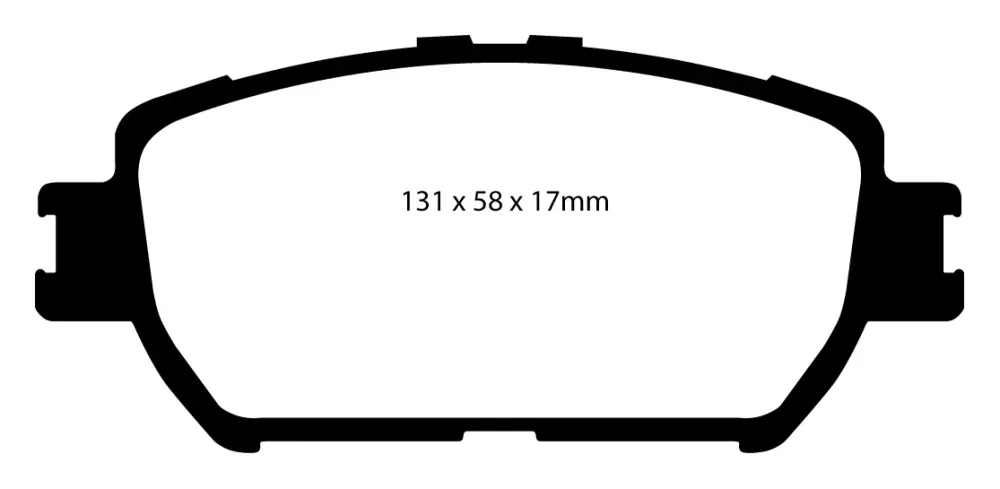 EBC Greenstuff 2000 Bremsbeläge Vorderachse DP21642 ohne R90 für Toyota Camry 5 3.0 V6 (137kw/ 186PS) Baujahr: 11/01- mit...