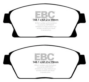 EBC Greenstuff 2000 Bremsbeläge Vorderachse DP22067 mit R90 für Opel Astra J 1.6 CDTi (100kw/ 136PS) Baujahr: 01/14- mit H...