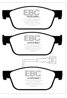EBC Greenstuff 2000 Bremsbeläge Vorderachse DP22096 mit R90 für VW TRANSPORTER VI / CARAVELLE T6 Bus 2.0 TSI (110kw/ 150PS...