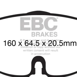 EBC Greenstuff 2000 Bremsbeläge Vorderachse DP22150 mit R90 für Skoda Superb 1.5 TSi (110kw/ 150PS) Baujahr: 02/17- mit HS...