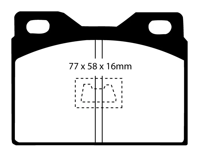 EBC Greenstuff 2000 Bremsbeläge Vorderachse DP2220 ohne R90 für Porsche 924 2.0 (92kw/ 125PS) Baujahr: 11/75-08/89 mit HSN...