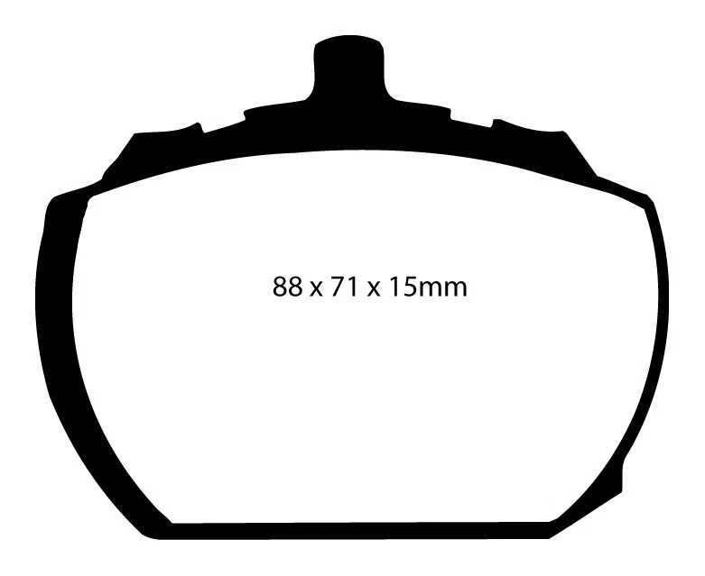 EBC Greenstuff 2000 Bremsbeläge Vorderachse DP2240 mit R90 für MG MGB GT 45415 (101kw/ 137PS) Baujahr: 01/73-12/76 EBC Bre...