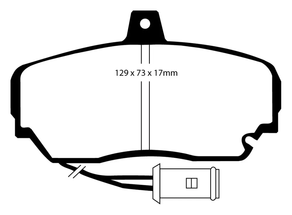 EBC Greenstuff 2000 Bremsbeläge Vorderachse DP2630 ohne R90 für Honda Legend 1 2.7i 24V (124kw/ 169PS) Baujahr: 01/88-12/9...