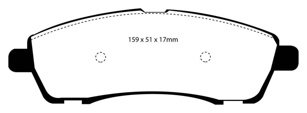EBC Greenstuff 6000 Bremsbeläge Hinterachse DP61603 ohne R90 für Ford (USA) F-350 (incl. Super Duty) 6.8 DRW 2WD Baujahr:...
