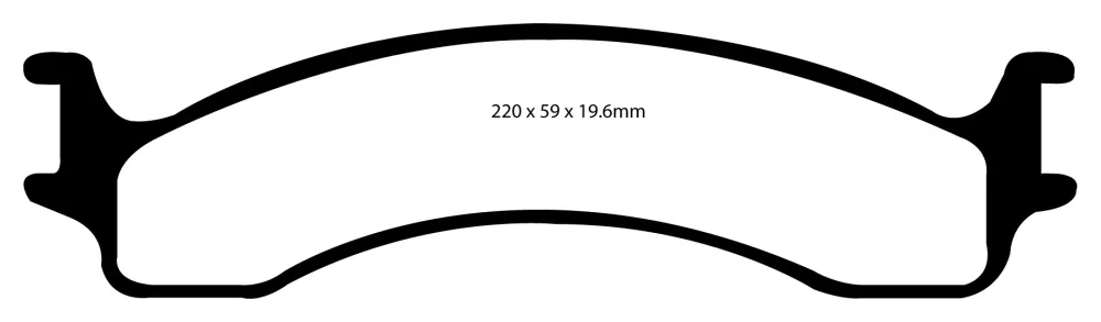 EBC Greenstuff 6000 Bremsbeläge Vorderachse DP61307 ohne R90 für Dodge (USA) Ram 2500 8.0 4WD Baujahr: 2000-2002 EBC Brems...