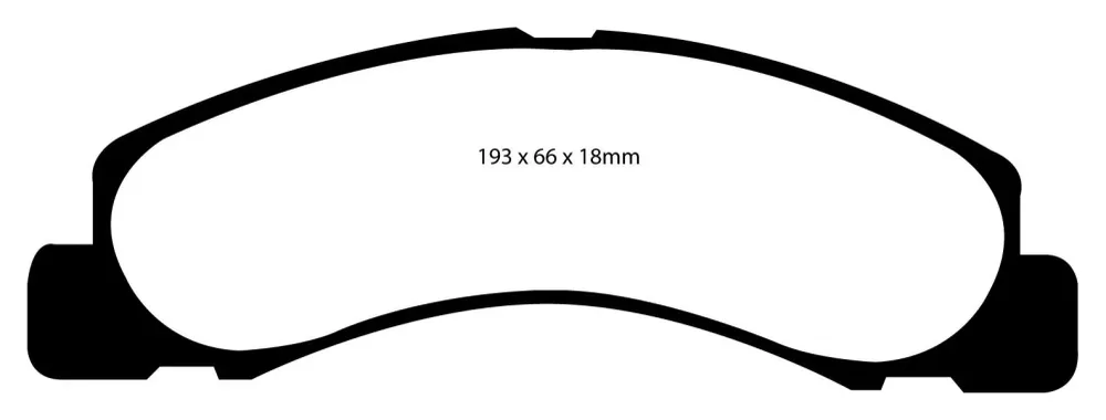 EBC Greenstuff 6000 Bremsbeläge Vorderachse DP61308 ohne R90 für Ford (USA) F-250 (incl. Super Duty) 7.3TD Super Duty 4WD...