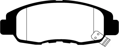 EBC Greenstuff 6000 Bremsbeläge Vorderachse DP61777 ohne R90 für Ford (USA) F-250 (incl. Super Duty) 6.0TD (Harley Davidso...