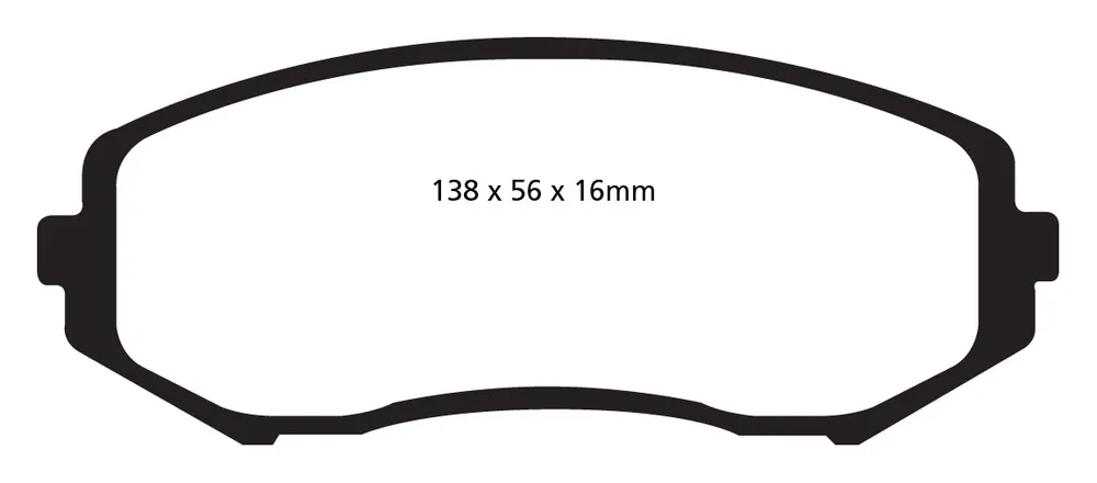 EBC Greenstuff 6000 Bremsbeläge Vorderachse DP61818 ohne R90 für Suzuki Grand Vitara 2 2.7 Allrad (135kw/ 184PS) Baujahr:...