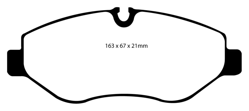 EBC Greenstuff 6000 Bremsbeläge Vorderachse DP61926 mit R90 für Mercedes-Benz VITO Kasten 116 CDI (447.601 447.603 447.605...